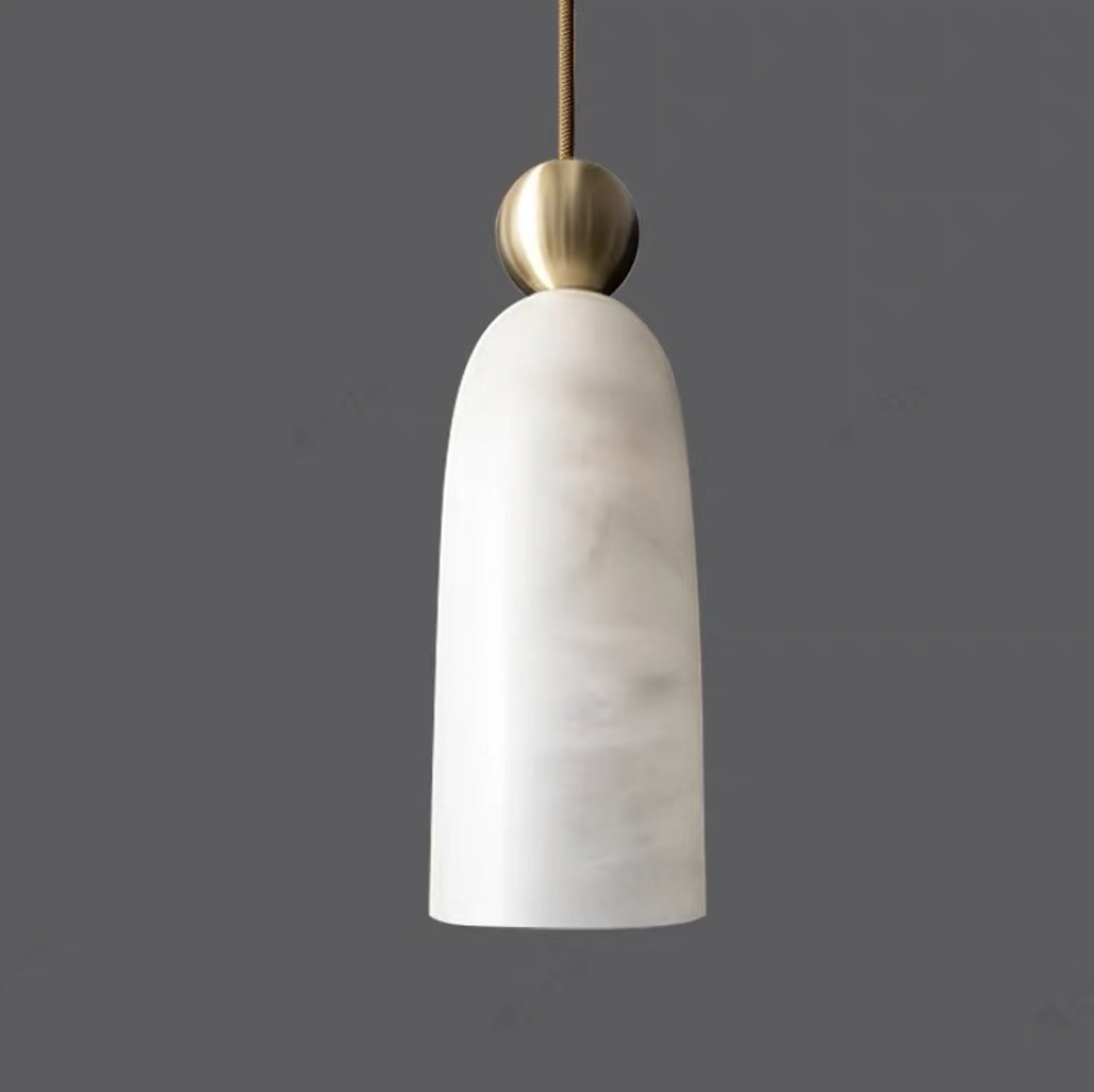 Cara Alabaster & Copper Pendant Light
