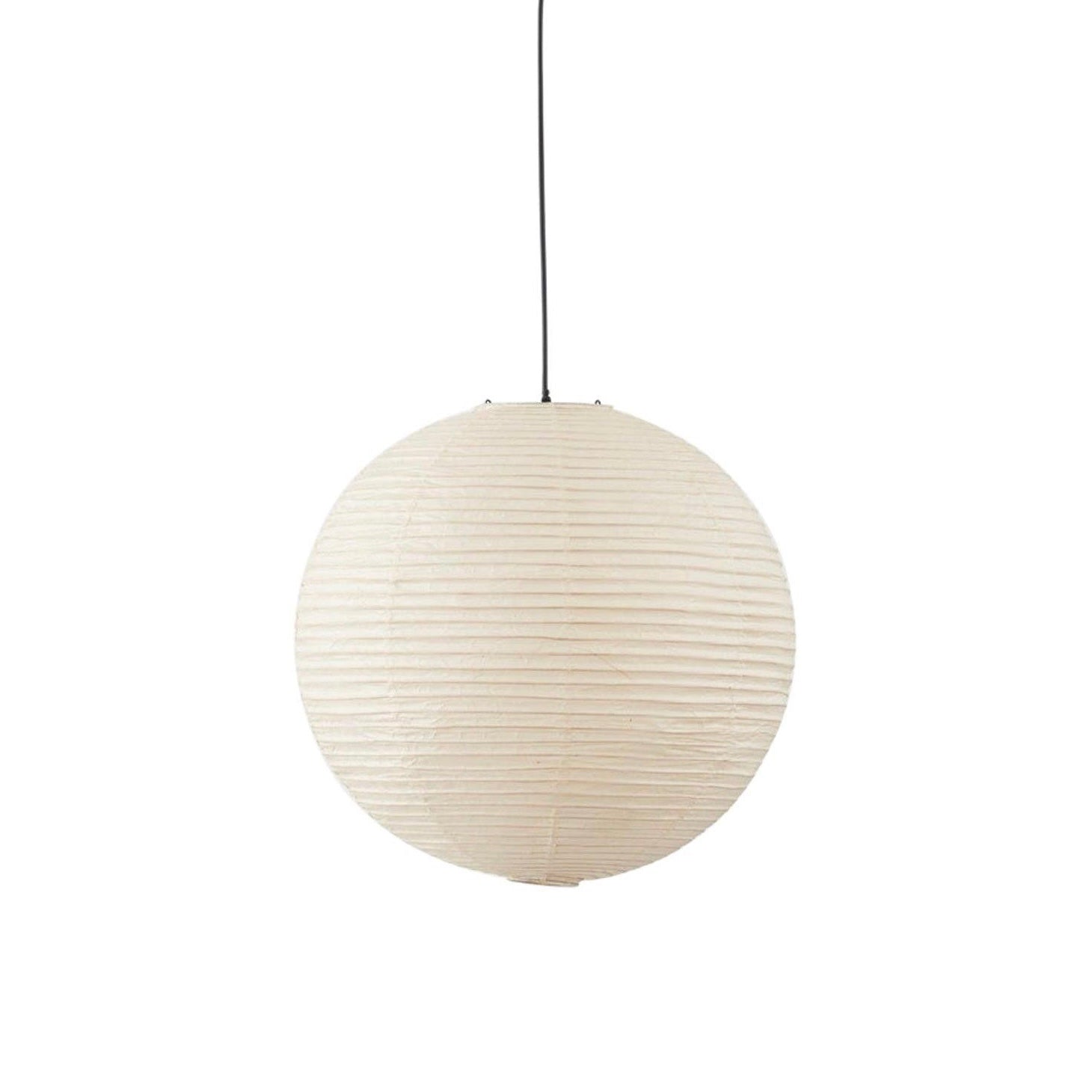 Rice Paper Pendant Lamp white small size front view