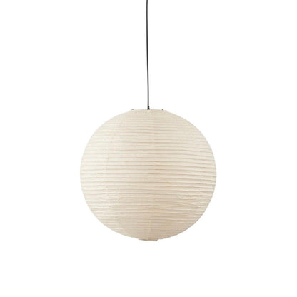 Rice Paper Pendant Lamp white small size front view
