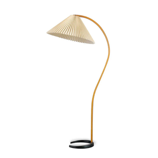 Caprani Scandinavian Wooden Floor Lamp