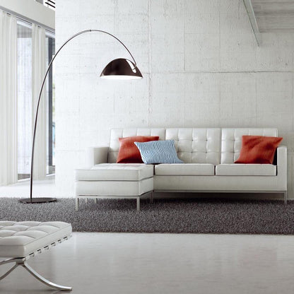 Pluma Floor Lamp installed beside UAE sofa reading area