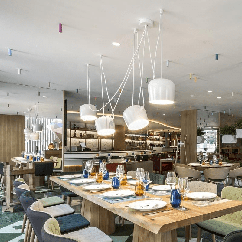 Aim Pendant Light single head ceiling canopy detail