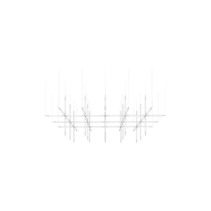 Crystal Grid Bespoken Chandelier