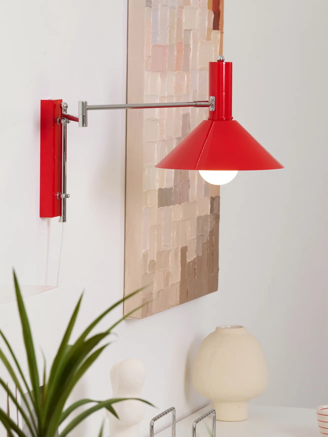 Anvia Adjustable Plug-In Wall Lamp