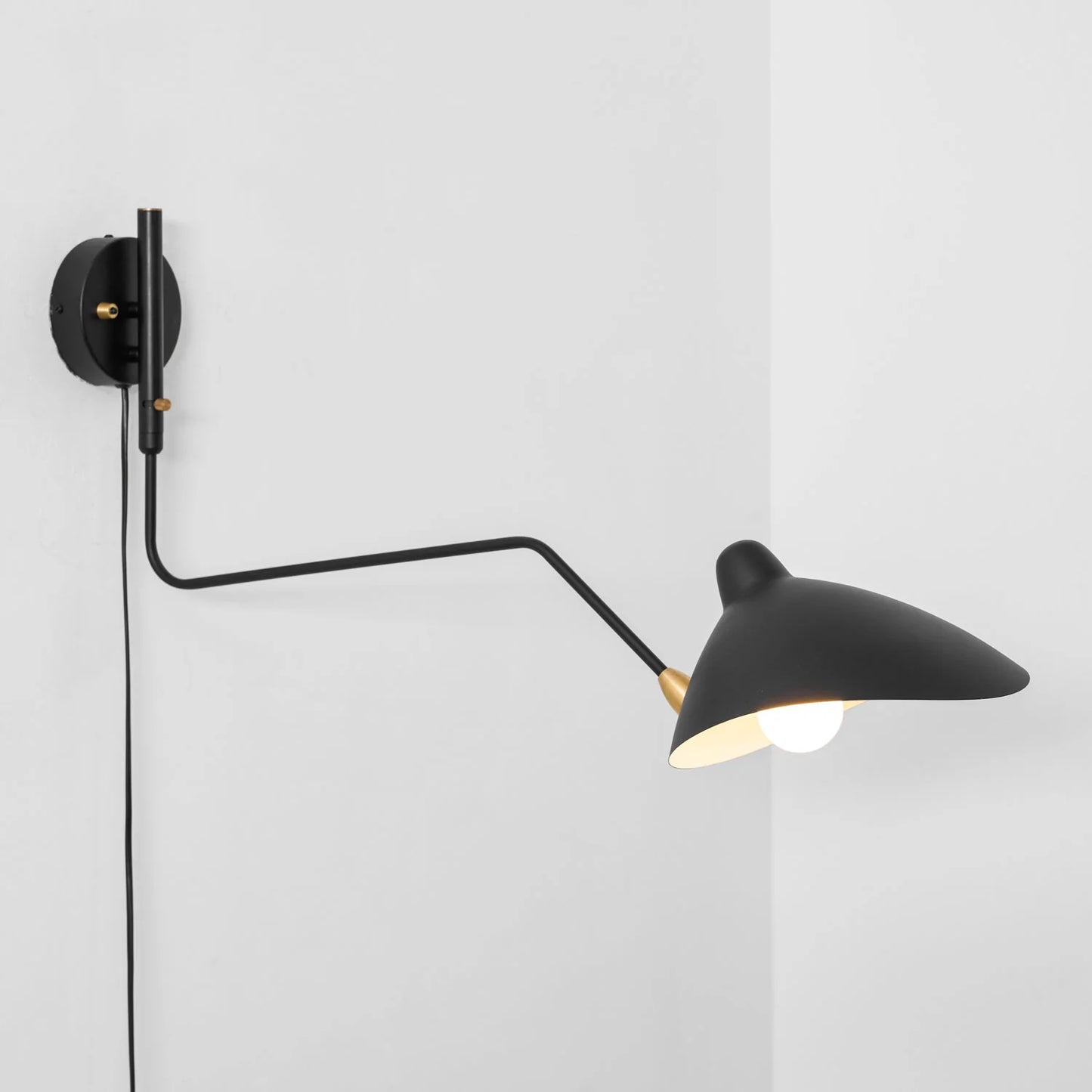 Adjustable Multi-Arm Plug-In Wall Light
