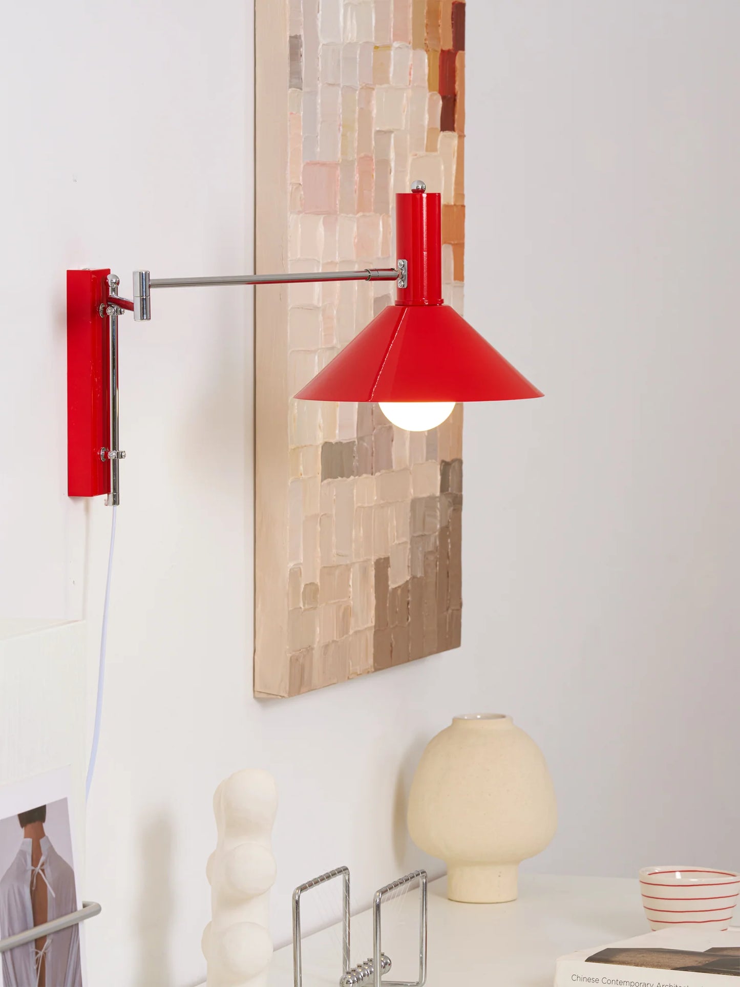 Anvia Adjustable Plug-In Wall Lamp