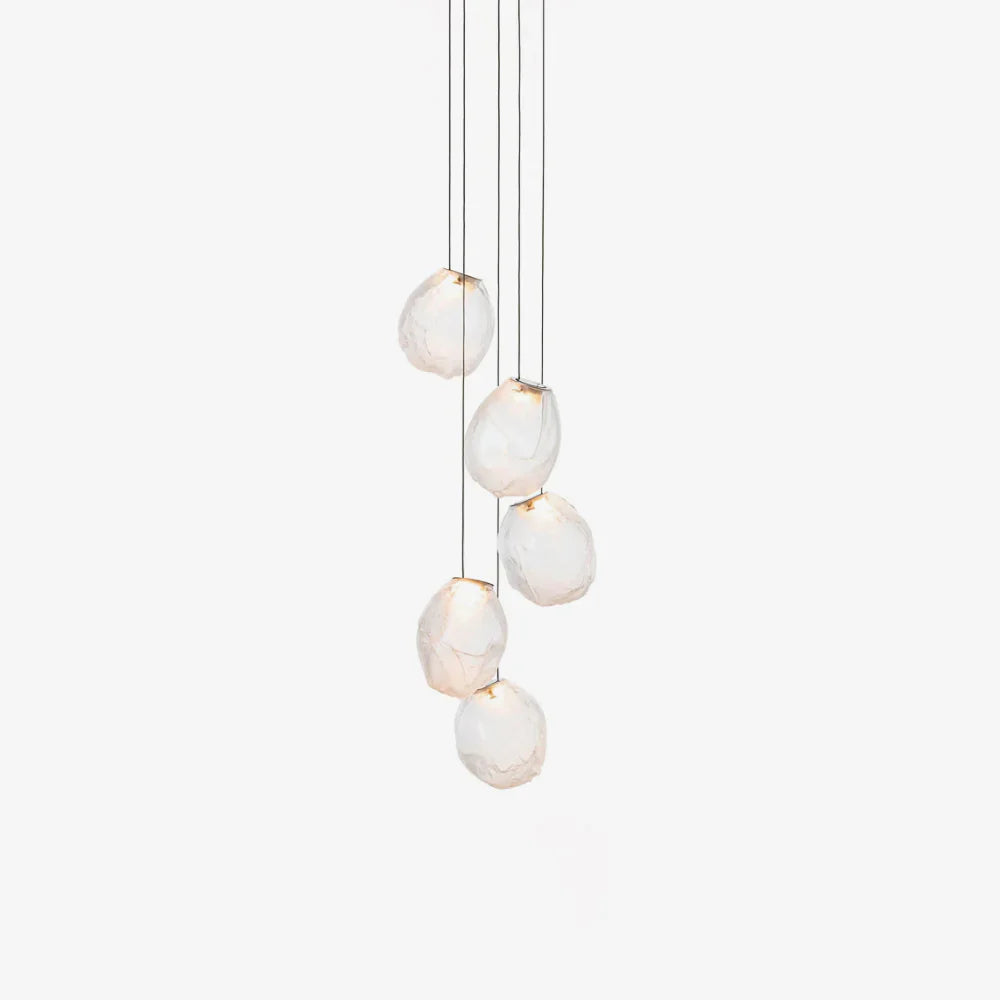 Liquid Glass Stone Pendant Light