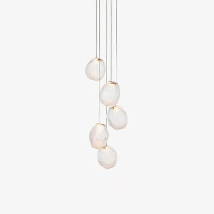Liquid Glass Stone Pendant Light