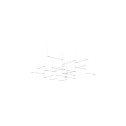 Crystal Grid Bespoken Chandelier