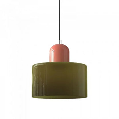 Nordic Morandi Cylinder Glass Pendant Light S66