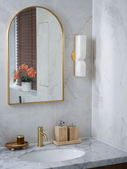 Up Down alabster Wall Sconce