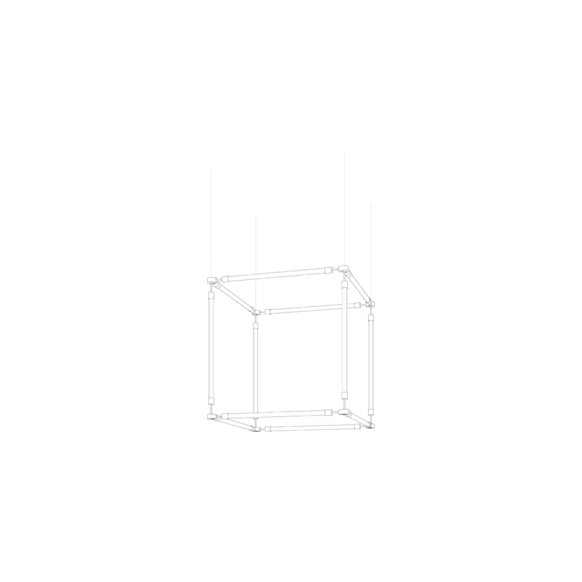 Crystal Grid Bespoken Chandelier
