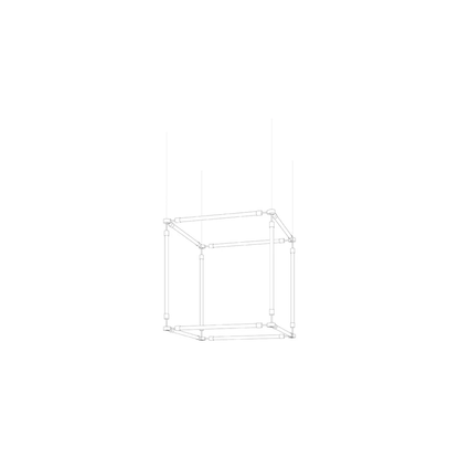 Crystal Grid Bespoken Chandelier
