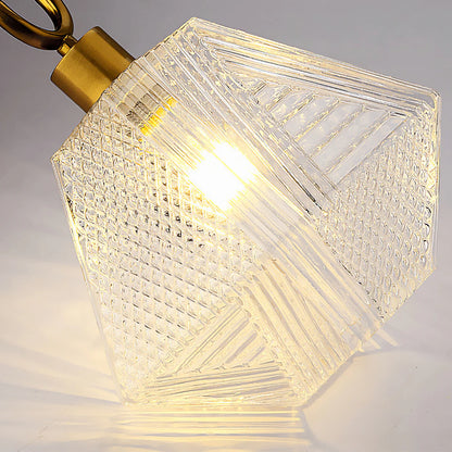 Diamond Cut Art Deco Ceiling Light