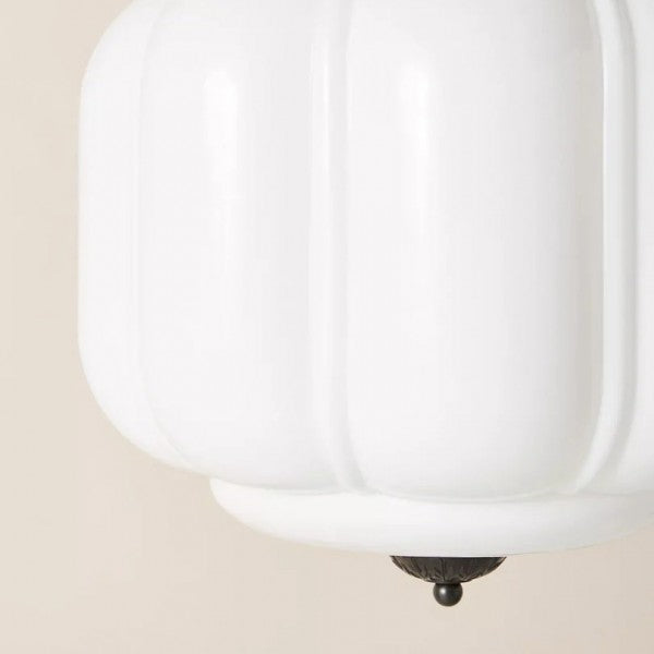 Eloise Vintage Milk Glass Pendant Light