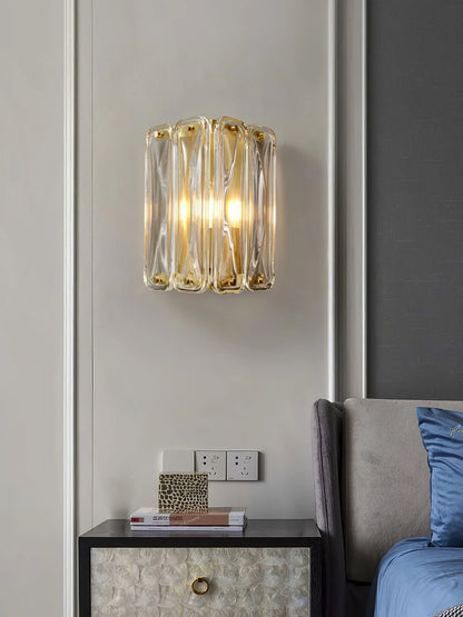 Triangular Glass Wall Light