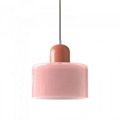 Nordic Morandi Cylinder Glass Pendant Light S66