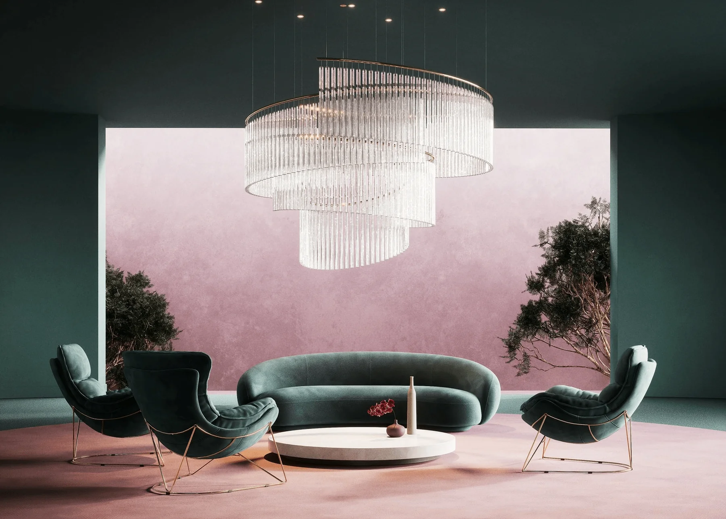 Crystal Spin Customized Chandelier