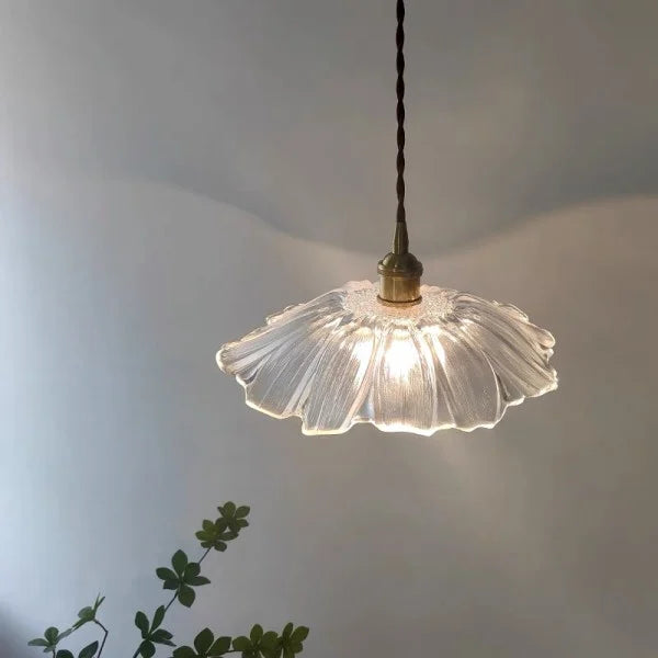 Tiffany Lotus Glass Pendant Light for Living Room S08