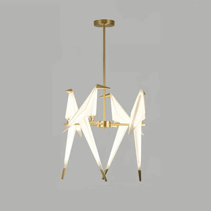 Perching Bird Chandelier ceiling rose and cord detail