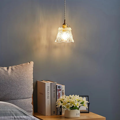 Vintage Clear Glass Pendant Lamp