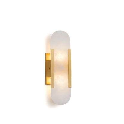 Geometric Alabaster Wall Sconce