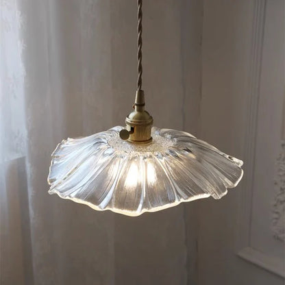 Tiffany Lotus Glass Pendant Light for Living Room S08