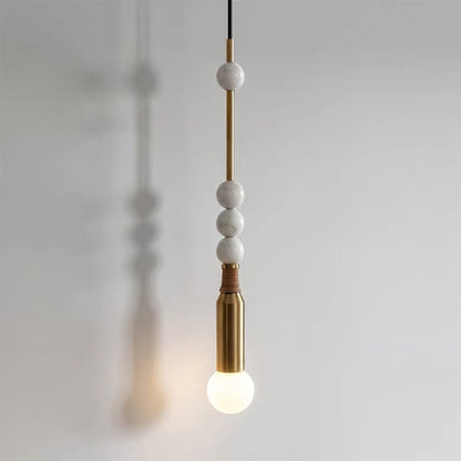 Atelier Marble & Brass Pendant Light