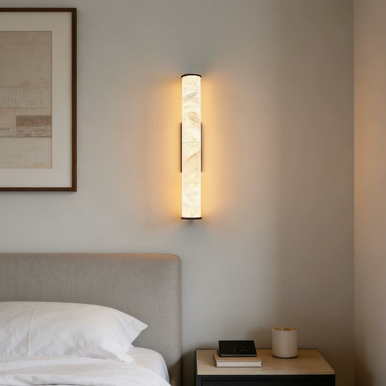 Stelo Linear Alabaster Wall Sconce