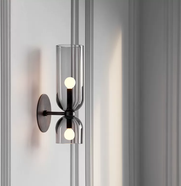 Modern Fluted Glass Wall Sconce