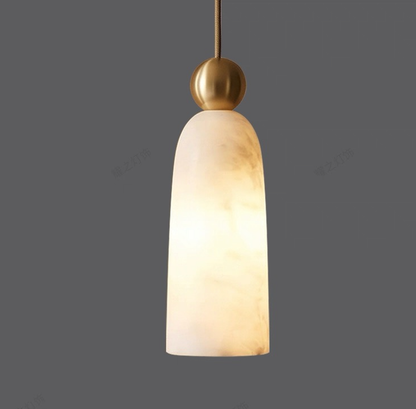 Cara Alabaster & Copper Pendant Light