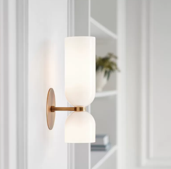 Linear Fluted Glass Wall Sconce