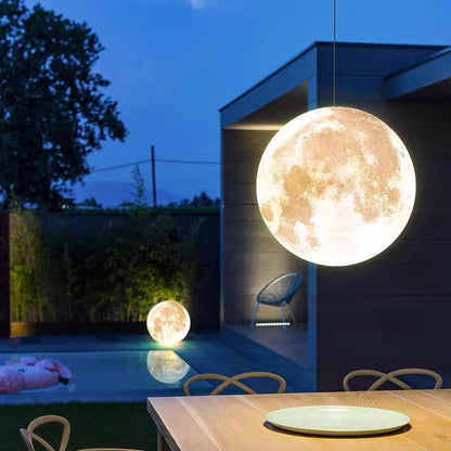 Selene Lunar Textured Outdoor Chandelier