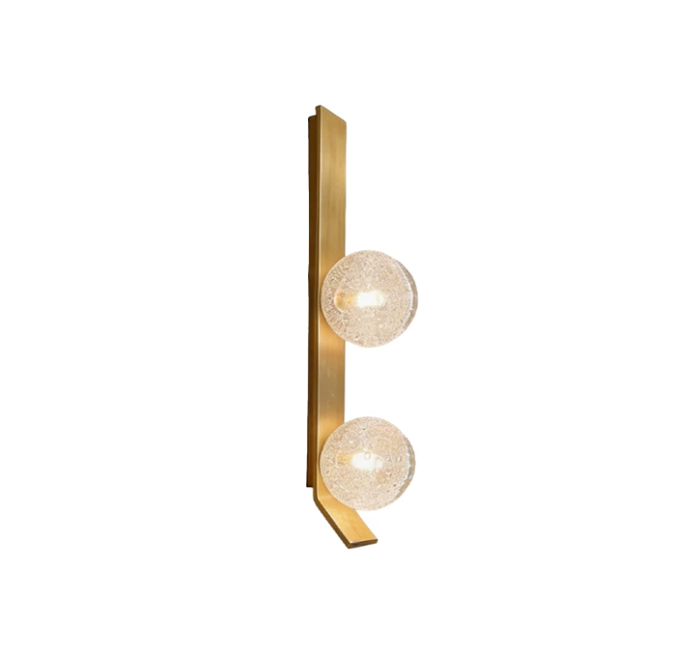 Cristallo Crackle Glass Wall Sconce