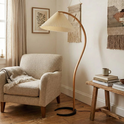 Caprani Wooden Floor Lamp
