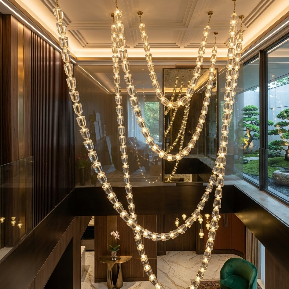 Apex Cascade Crystal Chandelier
