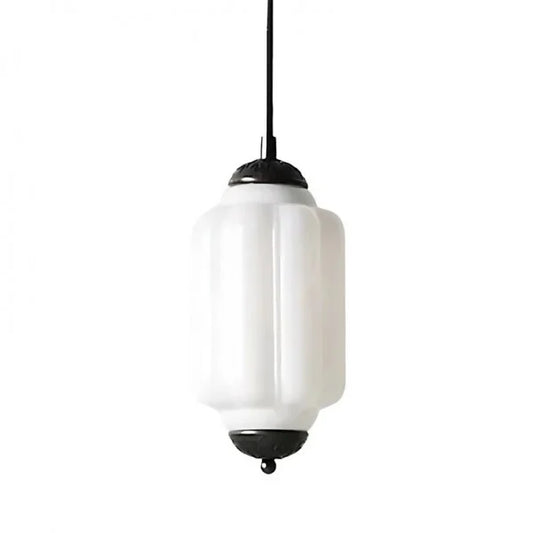 Eloise white glass pendant light