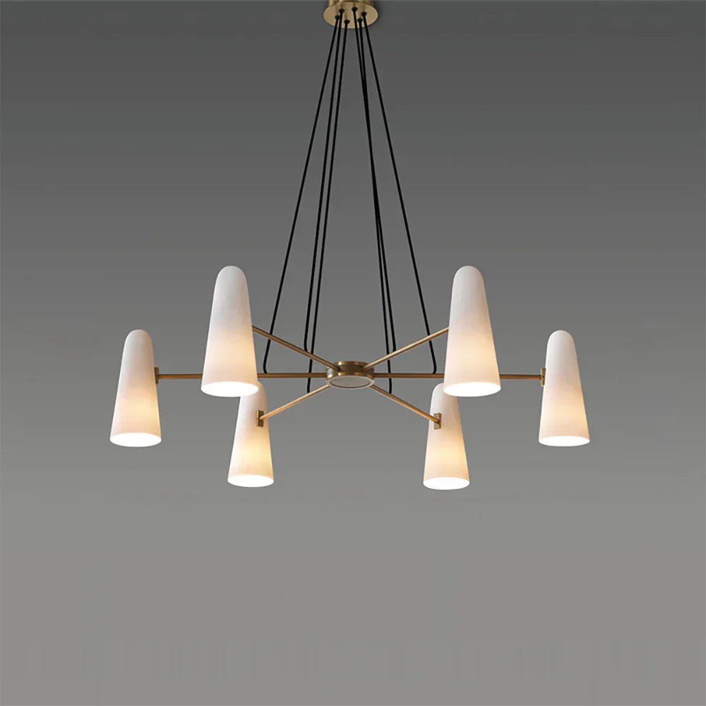Montfaucon Chandelier hanging in UAE luxury villa dining