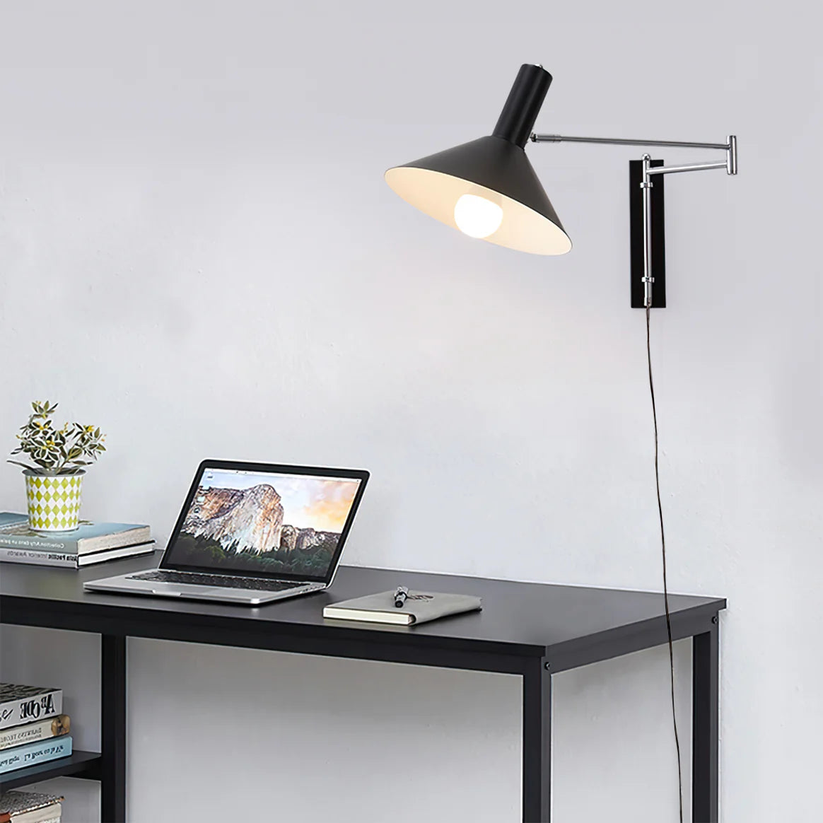 Anvia Adjustable Plug-In Wall Lamp