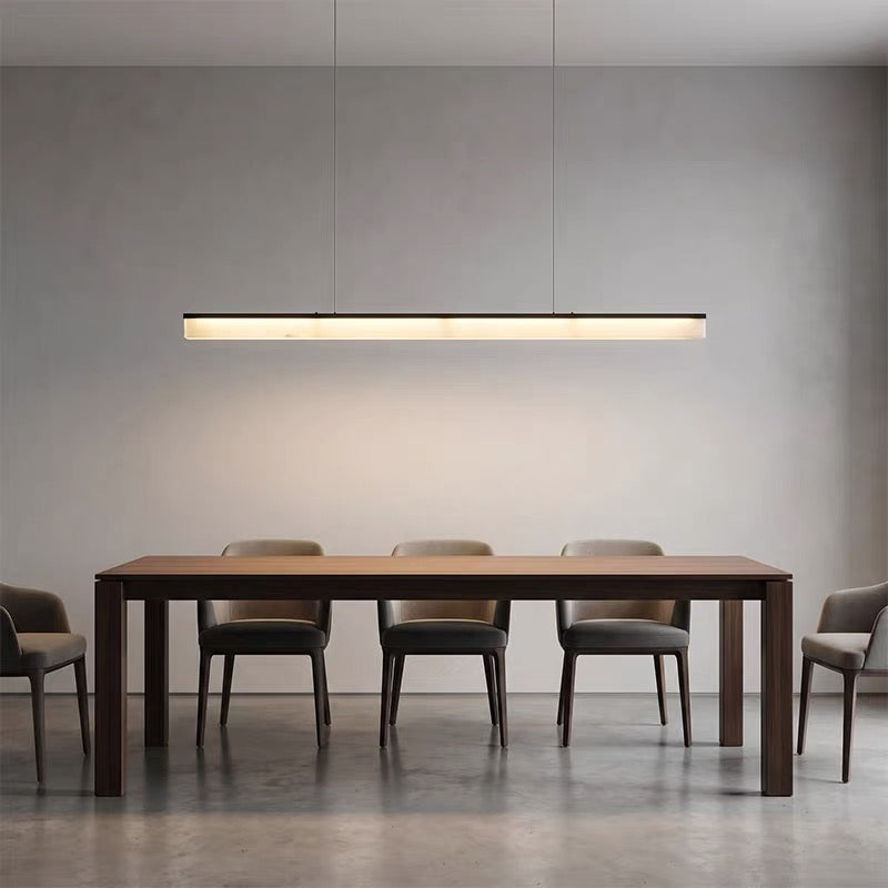 Plana Faux Alabaster Linear Pendant