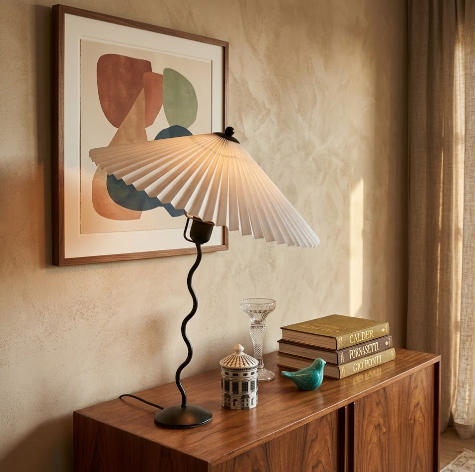 Pleated Table Lamp