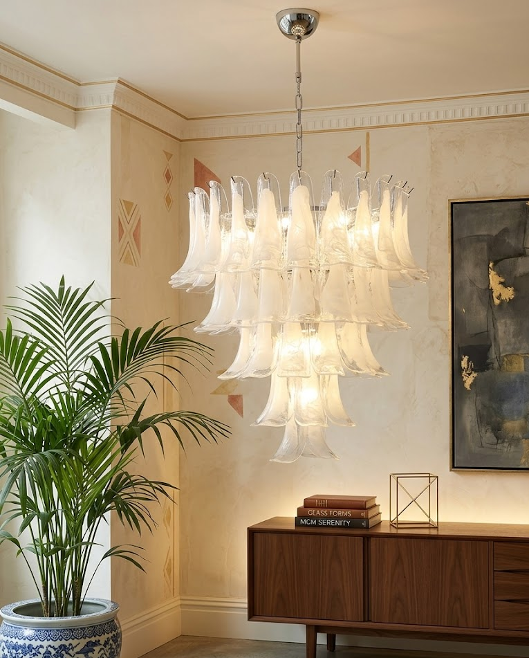 Murano Petal Chandelier