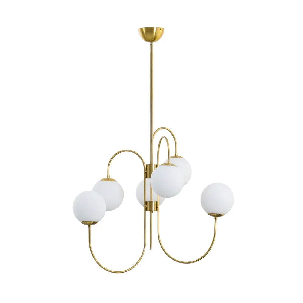 Gooseneck Chandelier dimensions specifications chart