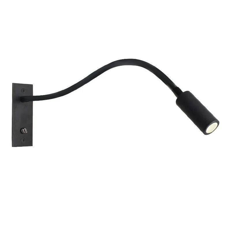 Slim warm LED wall light with brushed bronze finish
