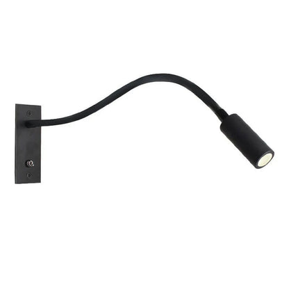 Slim warm LED wall light with brushed bronze finish