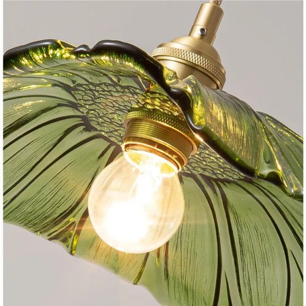 Tiffany Lotus Glass Pendant Light for Living Room S08