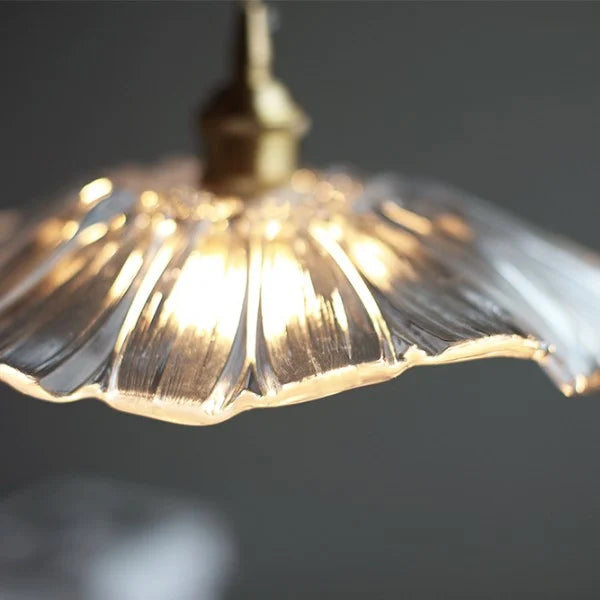 Tiffany Lotus Glass Pendant Light for Living Room S08