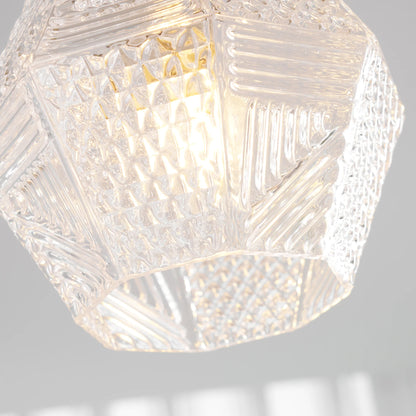 Diamond Cut Art Deco Ceiling Light