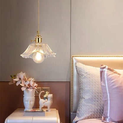 Tiffany Lotus Glass Pendant Light for Living Room S08