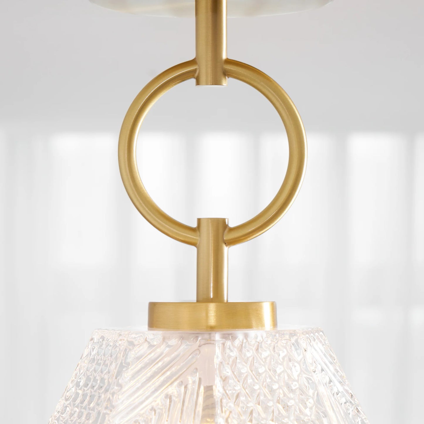 Diamond Cut Art Deco Ceiling Light